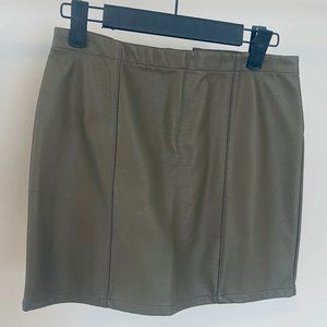 Faux Leather Skirt